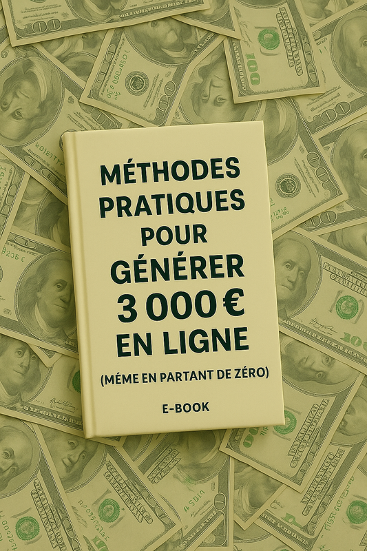 Méthodes Pratiques pour Générer 3 000 € en Ligne (Même en Partant de Zéro)